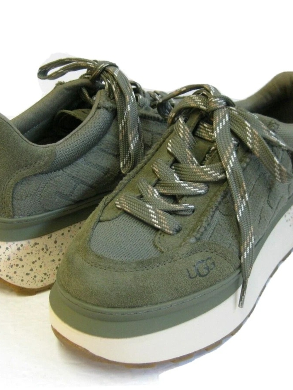 UGG MARIN LACE LOGO WOMEN SHOES BURNT OLIVE US 11 /UK 9/EU 42